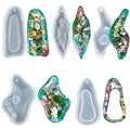 C-0326 DIY Epoxy Resin Silicone Irregular Pendant Mold Jewelry Mold Special Shaped Retro Pendant Necklace Pendant Jewelry