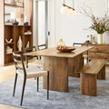 Contemporary Modern Solid Wood Dining Table Set Carved Wooden Traditional GreenHome Home Furniture for Restaurant Kitchen Hotel