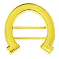 Die Casting Belt Hardware Custom Horseshoe logo Embossed Buckle Adjuster Parts for Leather Waistband
