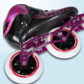 EACHkids Carbon Fiber Inline Skates for Kids Professional Speed Patines for Outdoor Sports 3-Wheeled Roller Skating Alloy Wheels