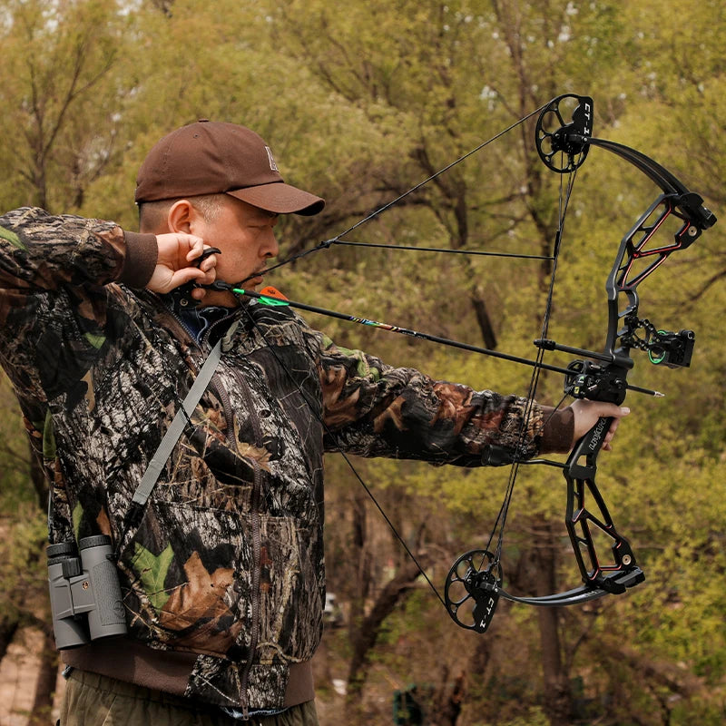 Outdoor Professional Shooting Archery Steel Ball Bow and Arrow Dual-Purpose Compound Bow