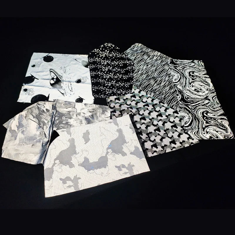 Custom Designer Printing 170g 100% Polyester Nylon Elastic Spandex Stretchy Reflective Coating Reflector Textile Cloth Fabric