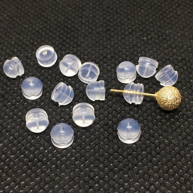 Fashion Earring Back Silicone Plug Stopper Silicon Ear Post Butterfly Clips for Earring Fine Jewelry Findings DIY Accessories