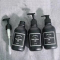 Low MOQ High End Black Matt 300ml PET Bottle Empty  Liquid Detergent Bottle Body Lotion Shower Gel Bottle