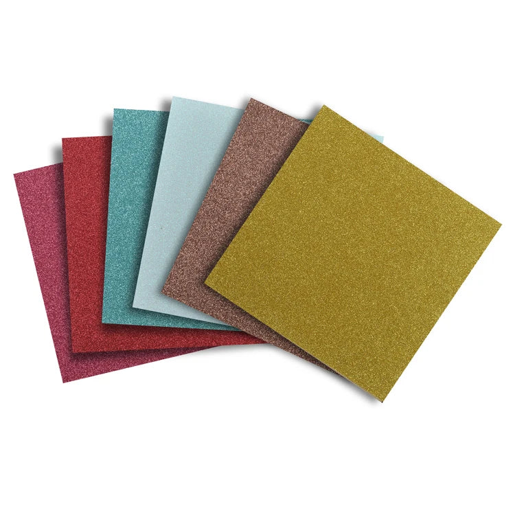 Multicolor Custom Printing Children Card Making 12X12 Paper Textured Glitter Cardstock Paper for Crafts Diy