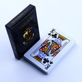 Professional Core Gold 24K Poker Playing Cards Custom Printed with Logo Offset Printing Compatible Game Use