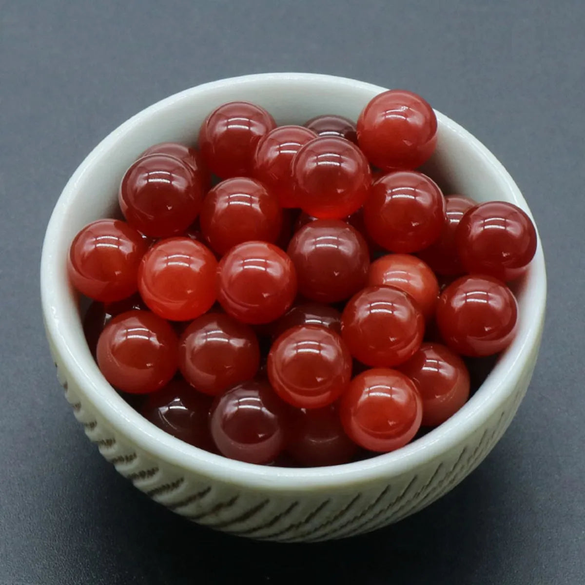 1PC 8MM Perforated Crystal Ball Natural Crystal Jewel Decoration Ball Handmade Material Christmas Gift for Family