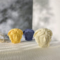 D-8136 Medusa Head Silicone Mold Candle Making Supplies Face Snake Hair Plaster Statue Crafts Make Tools Soy Wax Mould Ornament