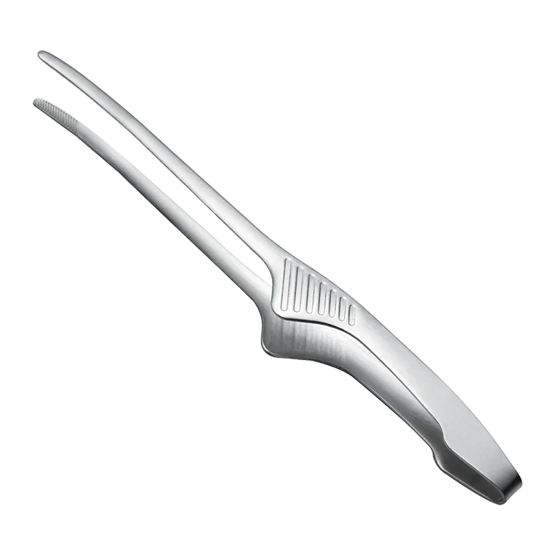 Japanese Style Precision Stainless Steel Kitchen Tongs Tweezers for Korean BBQ Yakiniku Dishwasher Oven Safe Food Plating