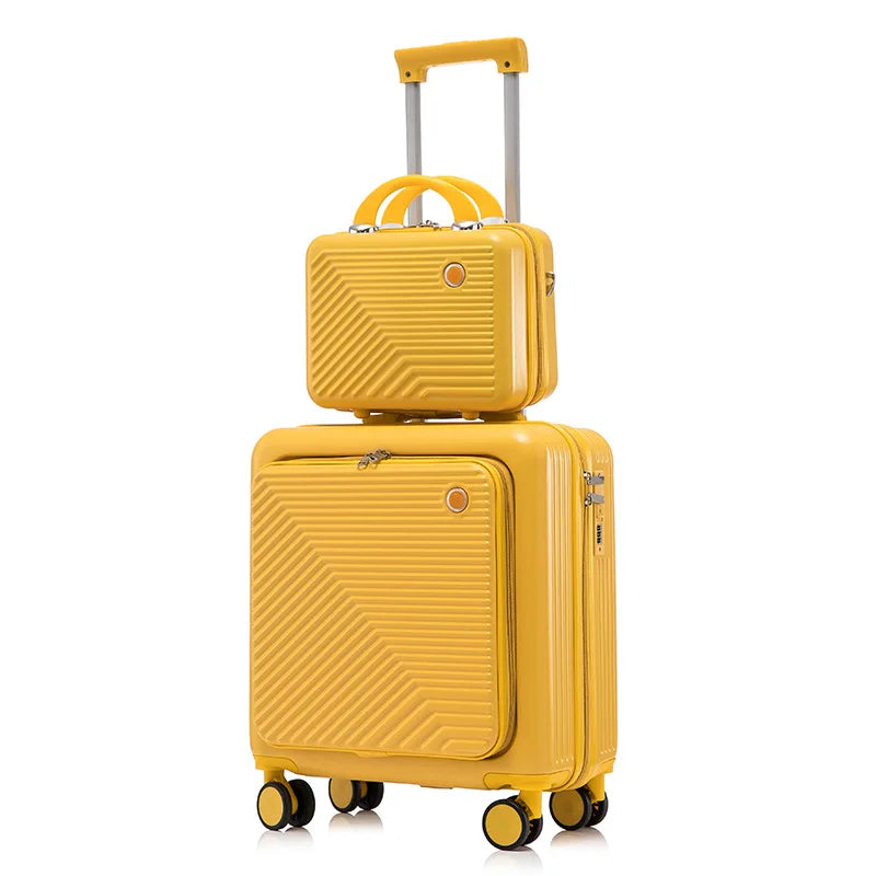 High Level of Appearance New 18-inch Travel Luggage Small Suitcase Card Board Box Suitcases Sets Travel Suitcase Female