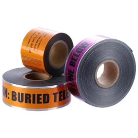 Huaan DT012 Weather-resistant Detectable Underground Barricade Marker Magnetic Non-Adhesive OPP/AL/PE Caution Warning Tape