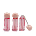 Small Capacity 2.5ml Square Wavy Lip Color Tube Plastic Cosmetic Tubing Screw Cap for Lipstick Eye Cream Lip Glass Application