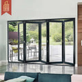 Modern Bi-Fold Doors Transparent Durable Residential Commercial Industrial Buildings Ideal Garages Warehouses Sheds Folding Door