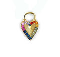 Milskye Classic Earrings Fine Jewelry for Women Brass 18k Gold Plated Double Sided rainbow Diamond love Explosion Lock Necklace
