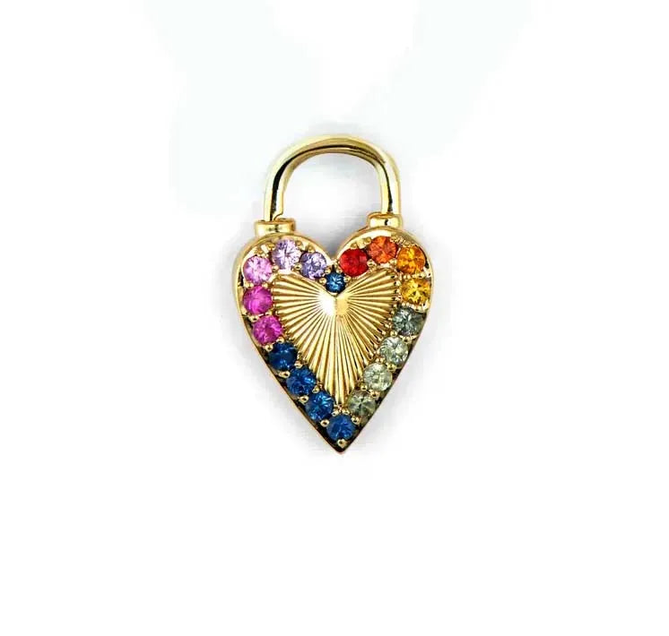 Milskye Classic Earrings Fine Jewelry for Women Brass 18k Gold Plated Double Sided rainbow Diamond love Explosion Lock Necklace