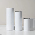 Popular Product 15oz 20oz 30oz Stainless Steel White Sublimation Blanks Straight Skinny Tumblers for Sublimation Printing