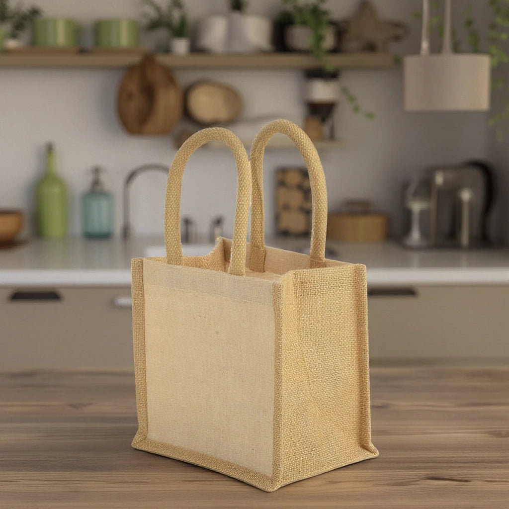 Hot Selling New Fashion Eco 100% Jute Tote Bag Durable Strong Custom Logo Animal Print Pattern for School Fruit Bookbags