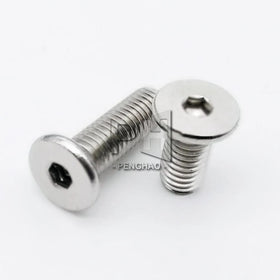 CM M2 M2.5 M3 M4 M5 M6 304 Stainless Steel Hex Hexagon Socket Ultra Thin Super Low Flat Wafer Head Allen Screw Bolt