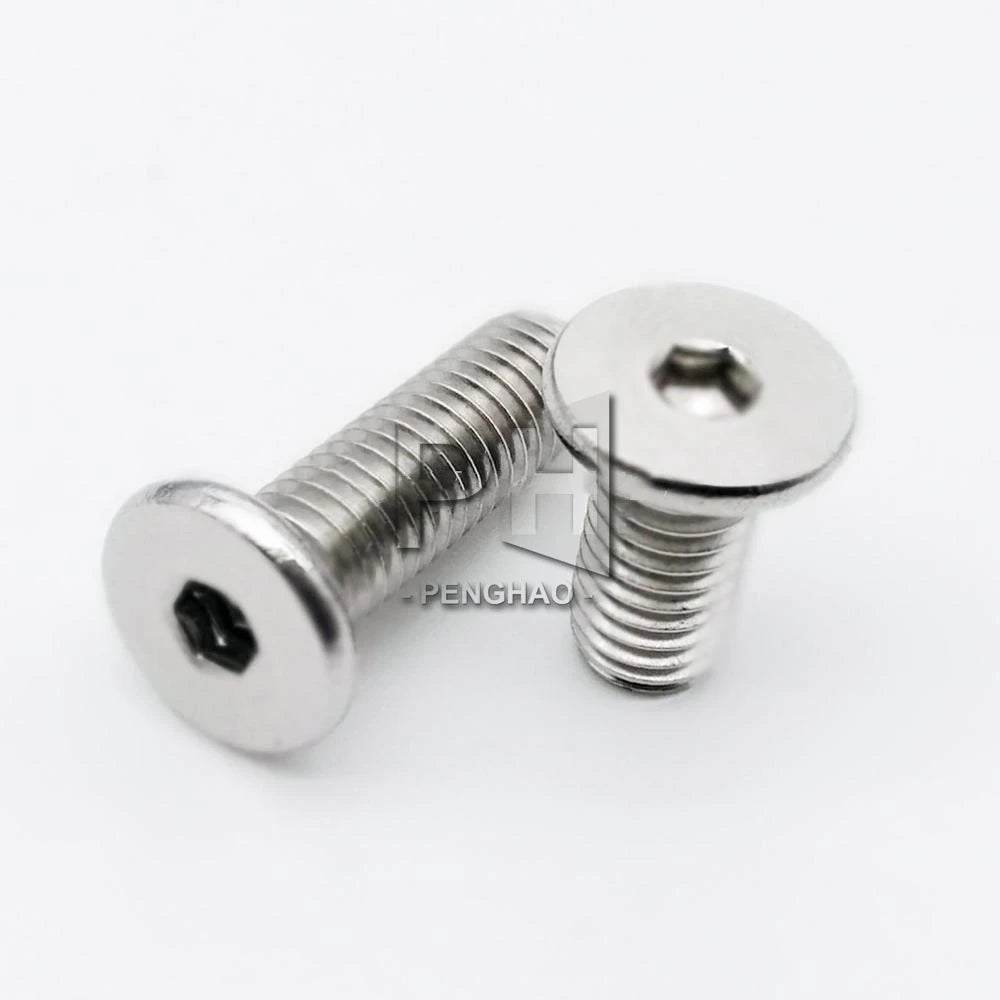CM M2 M2.5 M3 M4 M5 M6 304 Stainless Steel Hex Hexagon Socket Ultra Thin Super Low Flat Wafer Head Allen  Screw Bolt