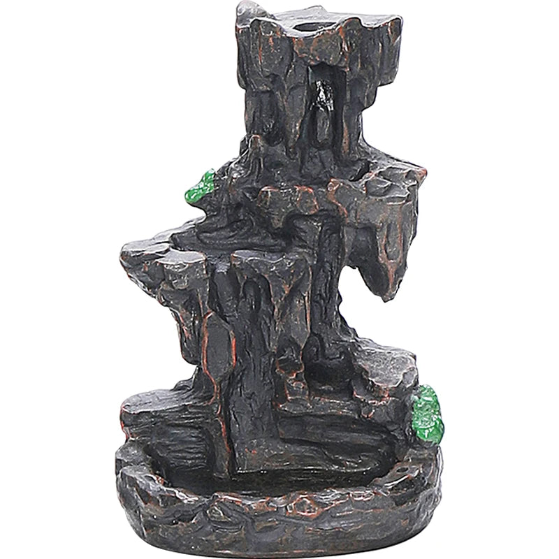 Christmas Gift Backflow Incense Holder Incense Waterfall Fountain Ceramic Burner Home Zen Yoga Spa Women Gift Cones Incense