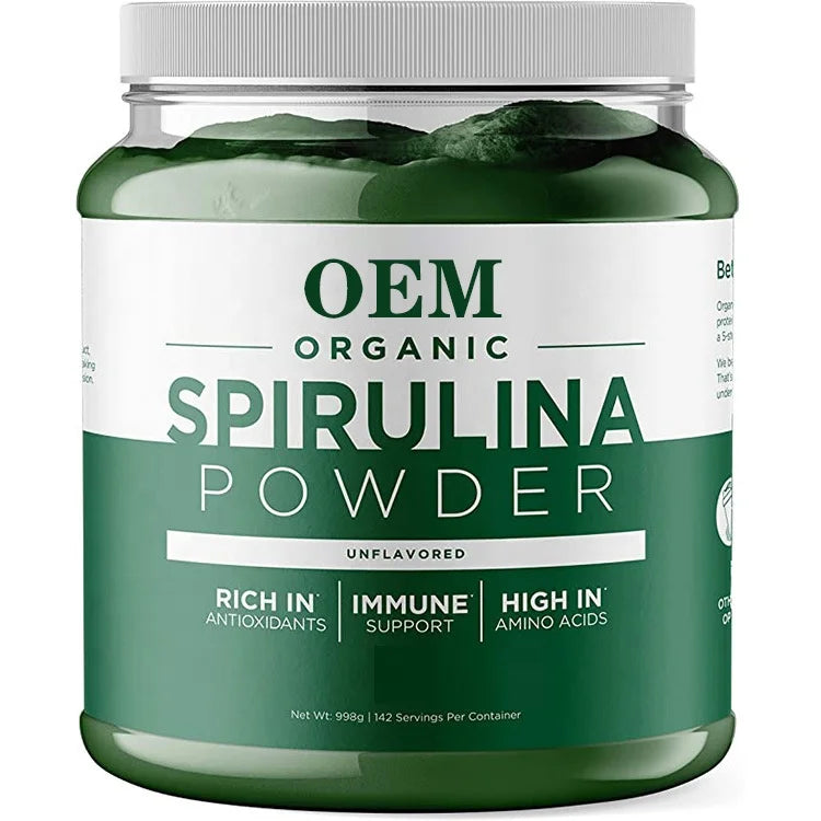 OEM/ODM Private Label Spirulina Peptide Powder for Muscle Recovery Growth and Provide Energy Spirulina Extract Powder