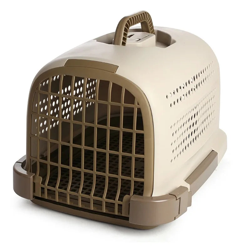 Best Selling Plastic Pet Travel Cage Portable Pet Carrier Cage Pet Aviation Flight Box Outdoor Dog Transport Large Box