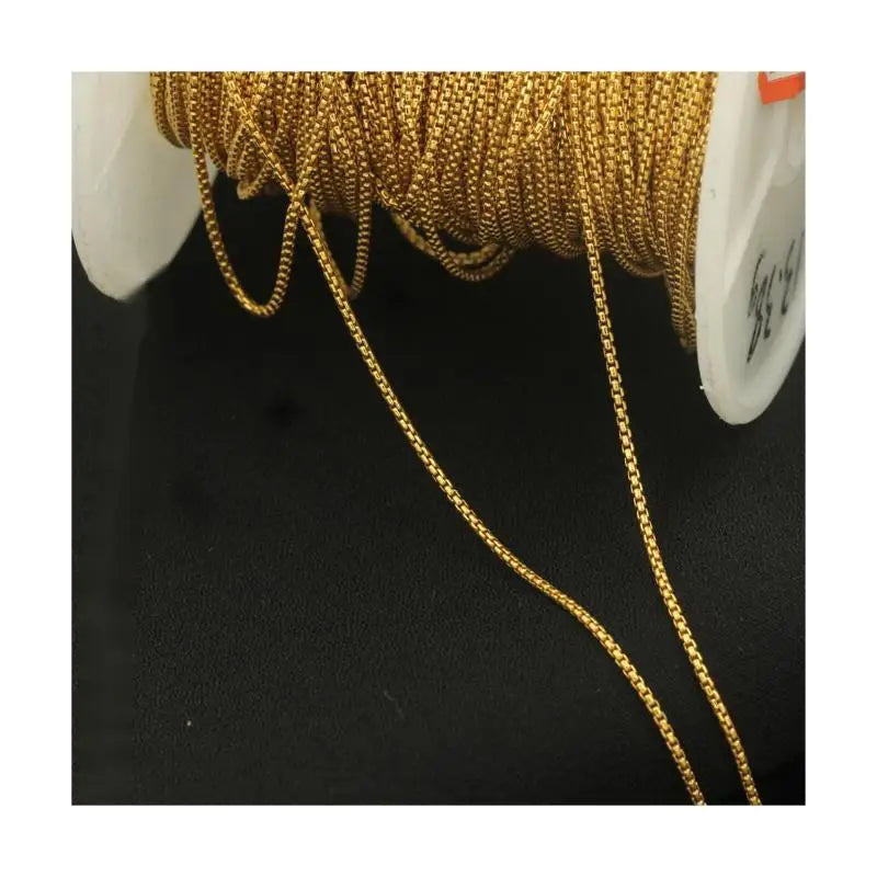 GP Box Chain 1.1mm 1/20 14kgf Gold Filled Jewelry Diy Wholesale Herringbone Chains for Jewelry Making Snake Bone Chains