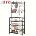 JAYA  Simple Multi-layer Shoes and Hat Rack for Livingroom Wholesale Iron and Cloth Home DIY Furniture Shoes Storage Rack