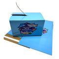 Custom Printed Blue Easy to Tear Colored Cartons Recycled Package Paper Shipping Box