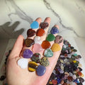 Wholesale Mix Materials Crystal Heart Shape Pendant 20mm Small Natural Quartz Healing Crystal Hearts for Making Pendant