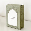 2025 Custom High-Quty Paper Calendar with Wooden Holder and Box Affirmation Cards Model Logo Customizable