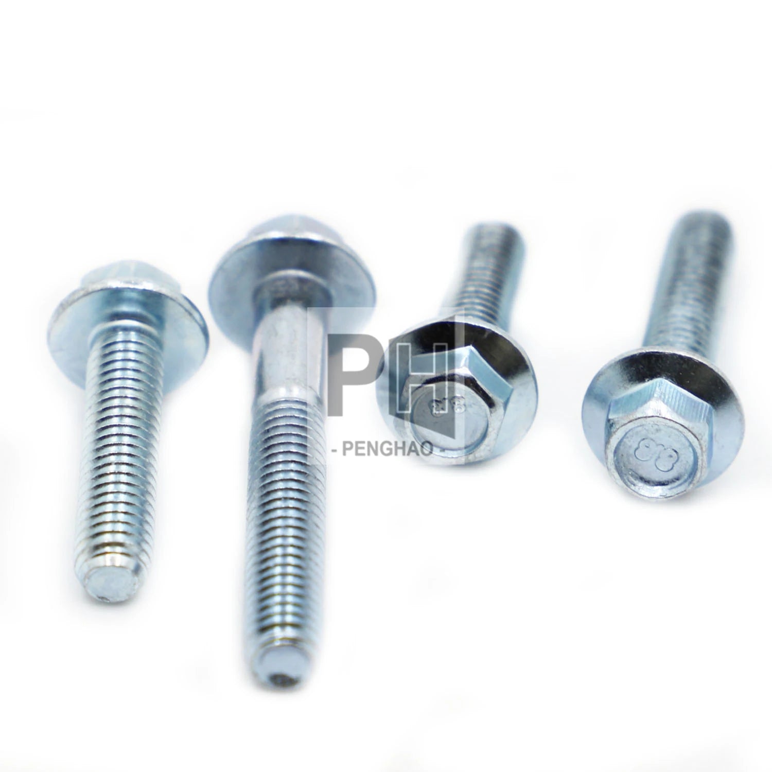 M5 M6 M8 M10 M12 Full Thread/Partial Thread External Hexagon Flange Bolts Grade 8.8 Zinc Plated SEMS Flange Screws with Belt Pad