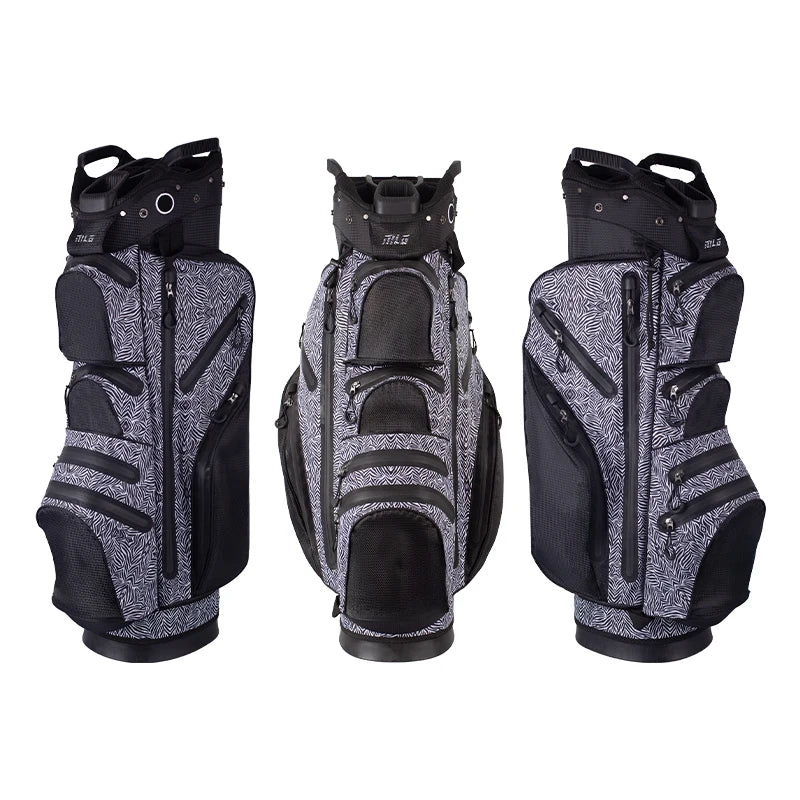 New Design Waterproof Durable Nylon Unisex Golf Custom Logo Lightweight 14 Dividers Cart Bag