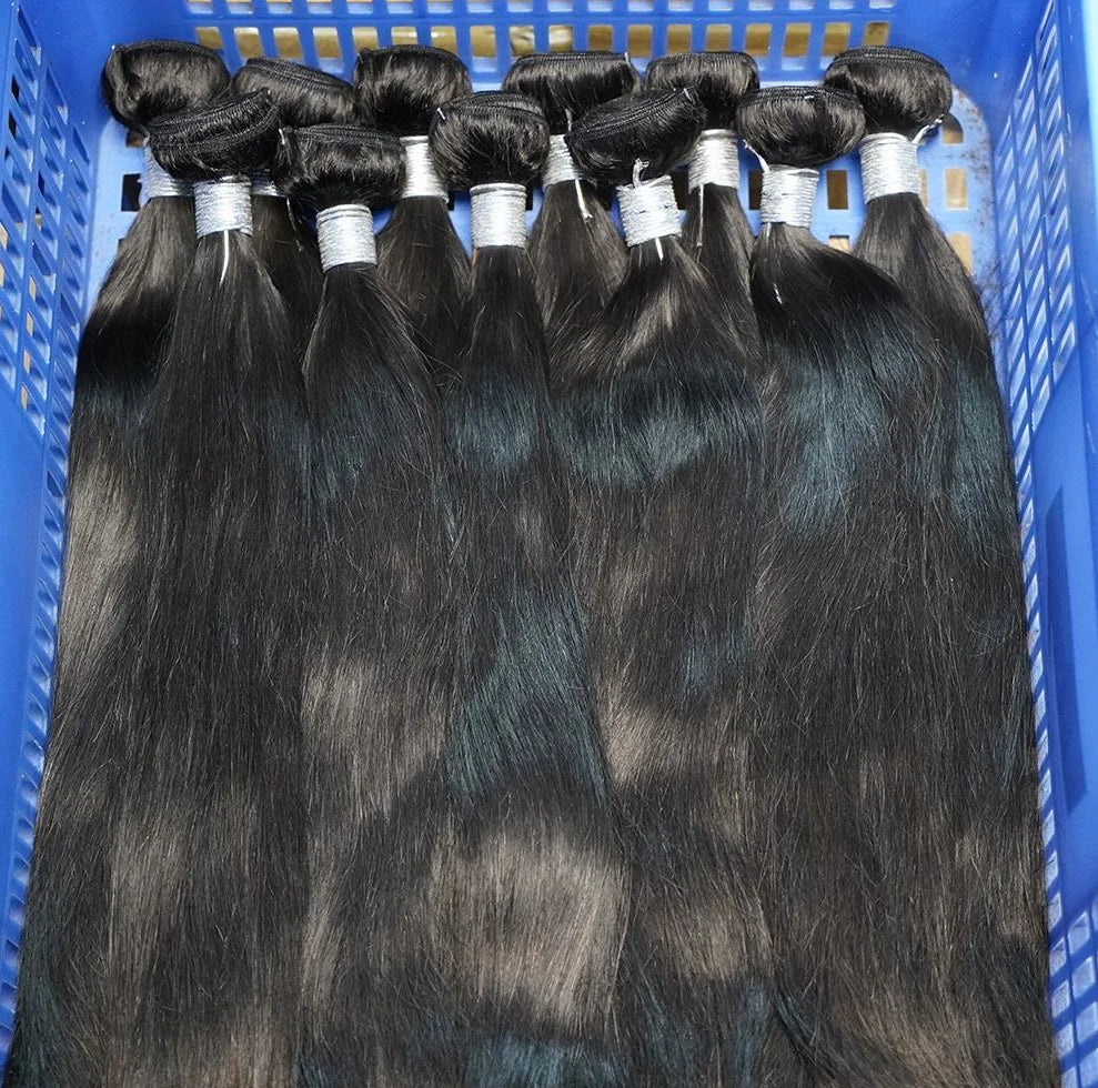 Tissage De Cheveux Naturel Bresilienne Indien Vissant Lot Meches De Vison Bruts Humains Pre Colles Sans Echantillon Original