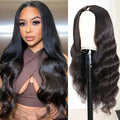 Wxj Hair New V Part Wig Human Hair CurlyRaw Burmese Hair Glueless Thin Part WigU Part Wig Blend With Your Own Hairline