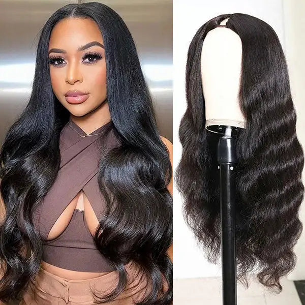 Wxj Hair New V Part Wig Human Hair CurlyRaw Burmese Hair Glueless Thin Part WigU Part Wig Blend With Your Own Hairline