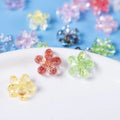 Paso Sico 12mm Glitter Clear Shimmer 3d Flowers DIY Resin Luxury Designers Nail Charms