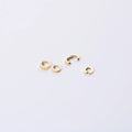 JOOLIM High End 18K Gold Plated Simple Smooth Cuff Earring Jewelry Stainless Steel Earrings Trendy Women's Hoop Earrings