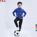 Custom Kids Sportswear Gym Workout Tracksuits Boys School Soccer Football Training Suits Set Style
