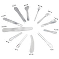 Custom Engraving Logo 304 Stainless Steel Spetula Face Skincare Spoon Eye Cream Spatula Scoop Mini Metal Cosmetic Spatulas