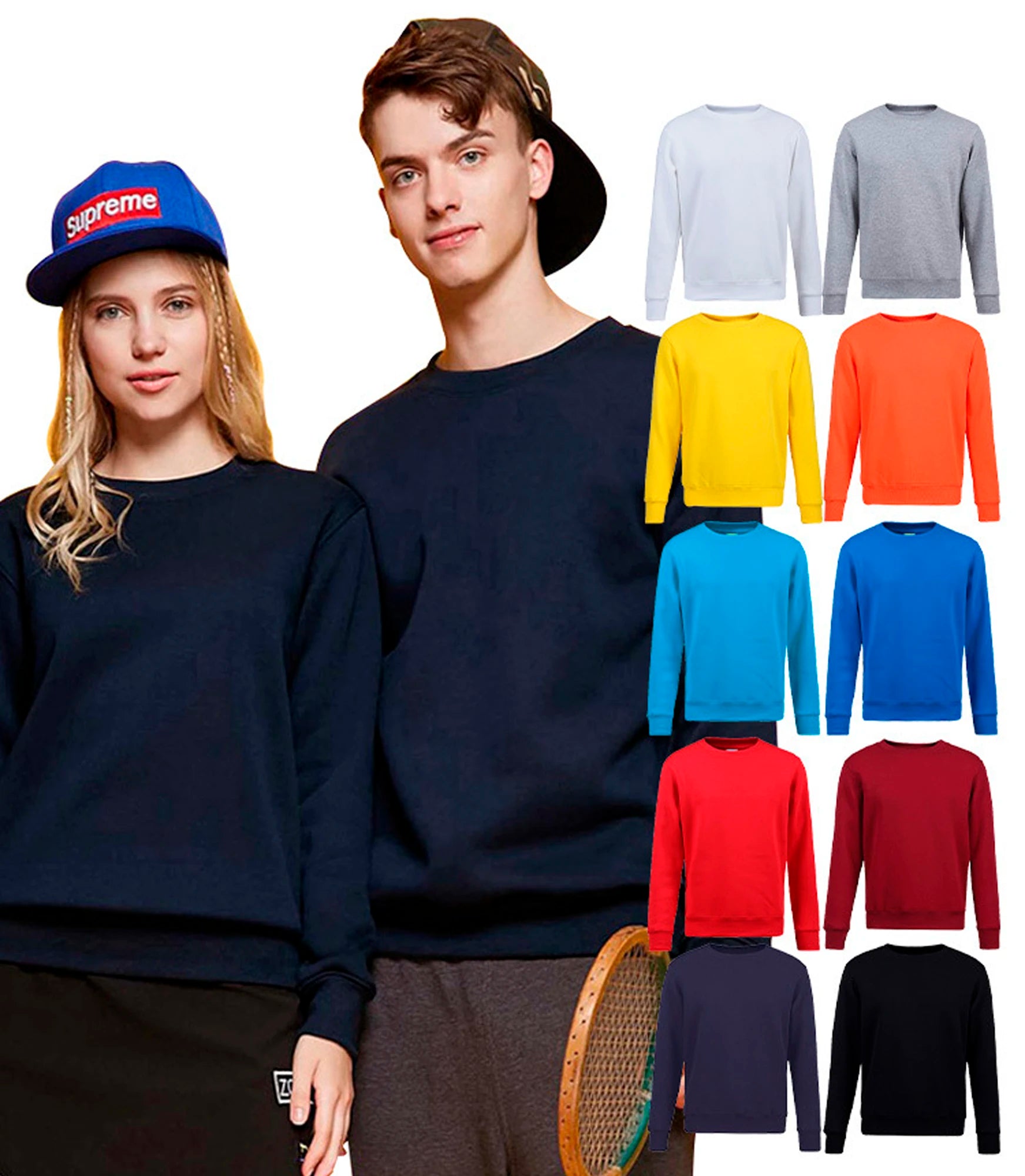 Wholesale Sweaters Custom Logo Cotton Plain Sweatshirt Hoodies for Mens Clothing Workwear Uniform Pullover Sweater