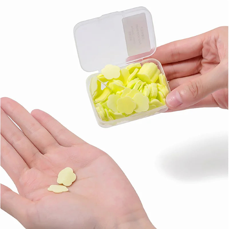 Portable Travel Disposable Soap Paper Hand Washing Mini Sheet