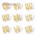 18K Gold Plated Anti-Allergy Earwires Fasteners Multi-Style Earring Hooks Clasps for DIY Women's Jewelry Making