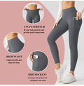 Plus Size Women's Seamless Yoga Pant Compression Leggings Phone Pocket Scrunch Butt Custom Logo Print Pattern Spandex Material