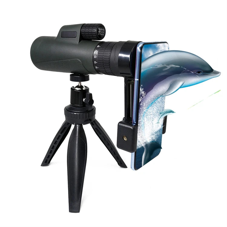 Secozoom Universal Star Scope 10-30x42 HD Zoom Monocular Telescope with BAK4 Roof Prism and Optical Glass for Smartphone
