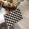 Wholesale Fashion Handbag Large Capacity Beach Bag Women Jute Tote Bag  for Outdoor
