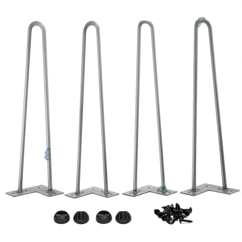 WEKIS Modern DIY Metal Hairpin Legs for Desk Dining Table Bench & Cabinet Iron Sofa Table Legs for Home Hospital Kitchen Use