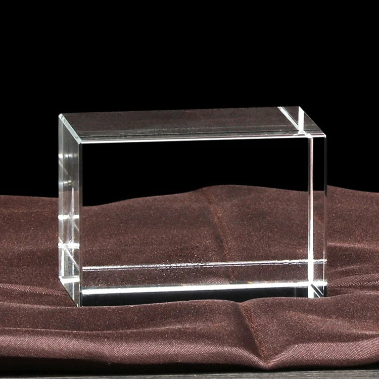 Small Bridge Wholesale Top-Grade K9 Blank Block 3D Laser Engraving Crystal Sublimation Cube for Guest Gifts