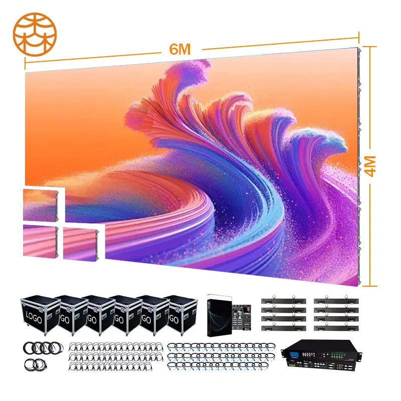 Large Full-Color LED Screen Display Board Indoor Digital Video Wall for Welcome Sign Advertising Agency