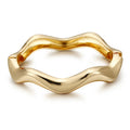 Kaimei New Arrival Fashion Jewelry Irregular Bracelet Women's Zinc Alloy Original Design Classic Wave Bangles and Bracelets